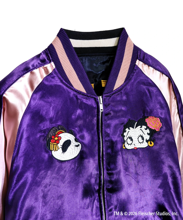 PANDIESTA(パンディエスタ) |SB BETTYBOOP Pandiesta OIRANDOUCYU リバーシブルスカジャン ブラック（516850 MENS/WOMENS)