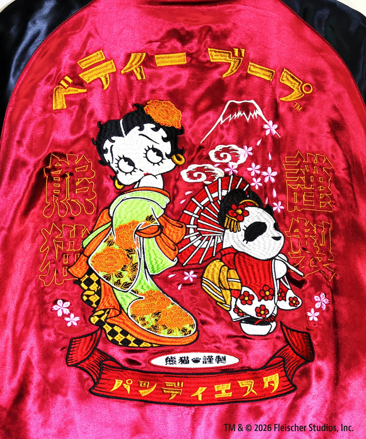 PANDIESTA(パンディエスタ) |SB BETTYBOOP Pandiesta OIRANDOUCYU リバーシブルスカジャン ワイン（516850 MENS/WOMENS)