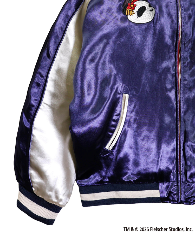 PANDIESTA(パンディエスタ) |SB BETTYBOOP Pandiesta OIRANDOUCYU リバーシブルスカジャン ワイン（516850 MENS/WOMENS)