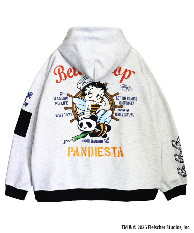 PANDIESTA(パンディエスタ) |SB BETTYBOOP Pandiesta MARIN BETTY ＆ SEABEES フルジップパーカー（516600 MENS/WOMENS)