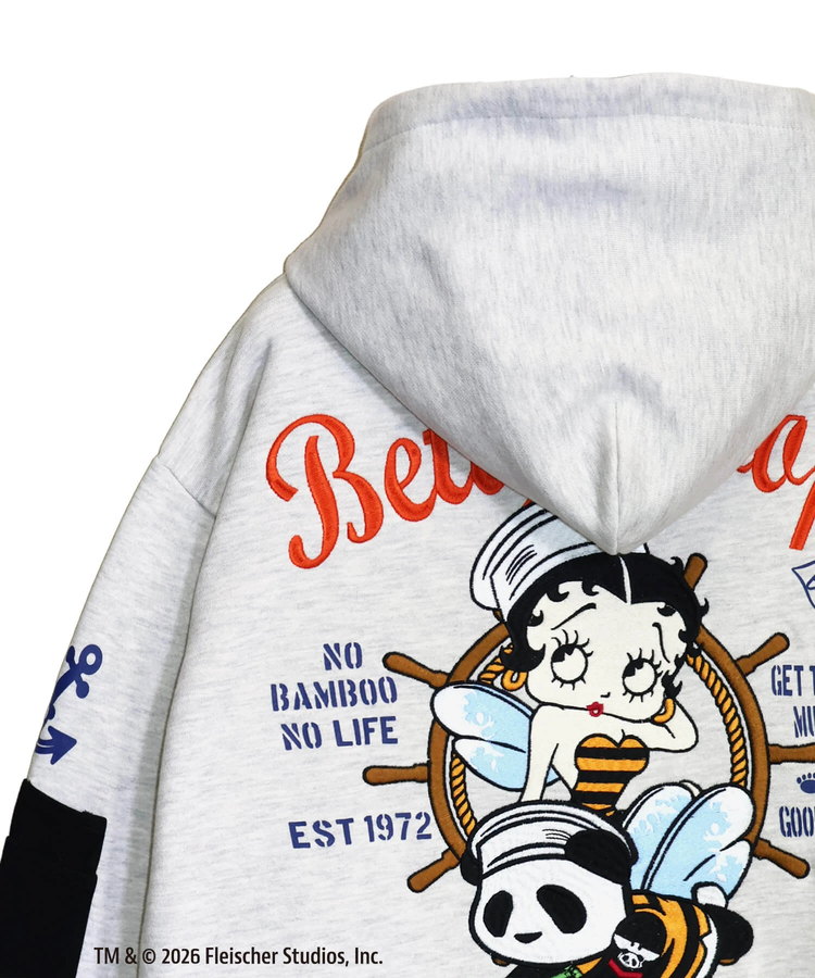 PANDIESTA(パンディエスタ) |SB BETTYBOOP Pandiesta MARIN BETTY ＆ SEABEES フルジップパーカー（516600 MENS/WOMENS)