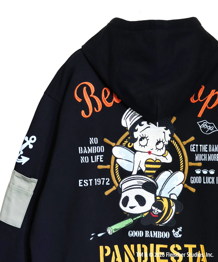 PANDIESTA(パンディエスタ) |SB BETTYBOOP Pandiesta MARIN BETTY ＆ SEABEES フルジップパーカー（516600 MENS/WOMENS)