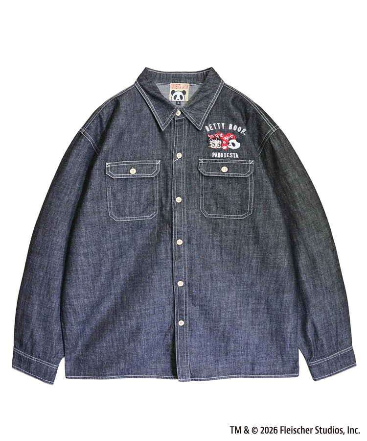 PANDIESTA(パンディエスタ) |SB BETTYBOOP Pandiesta HEART & BETTY デニム シャツ（516601  MENS/WOMENS)