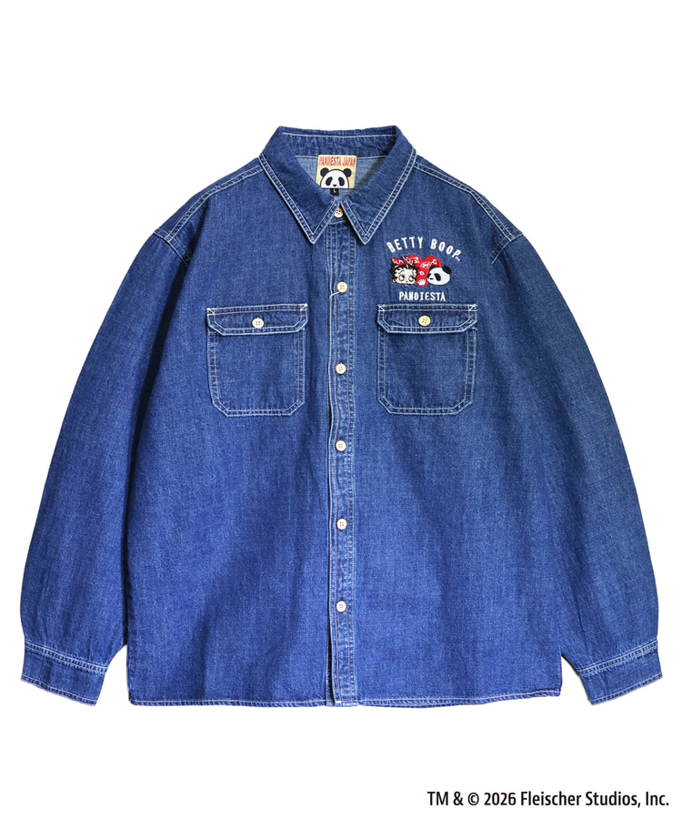 PANDIESTA(パンディエスタ) |SB BETTYBOOP Pandiesta HEART & BETTY デニム シャツ（516601  MENS/WOMENS)