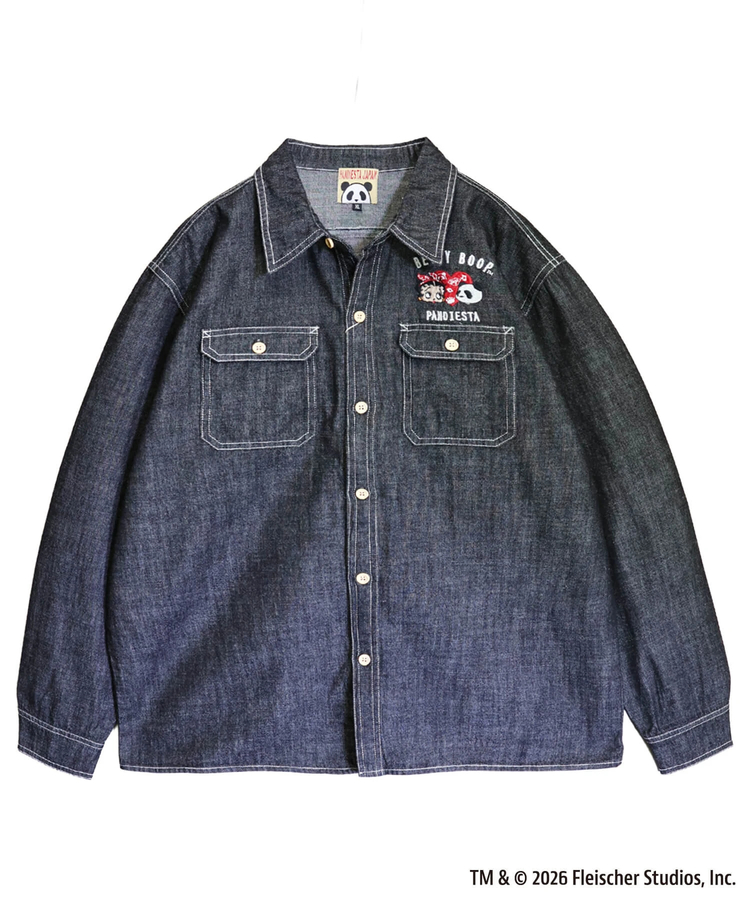 PANDIESTA(パンディエスタ) |SB BETTYBOOP Pandiesta HEART & BETTY デニム シャツ（516601  MENS/WOMENS)