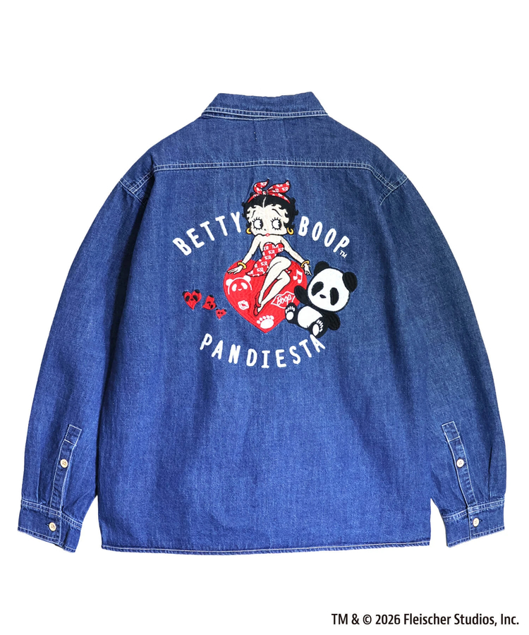 PANDIESTA(パンディエスタ) |SB BETTYBOOP Pandiesta HEART & BETTY デニム シャツ（516601  MENS/WOMENS)