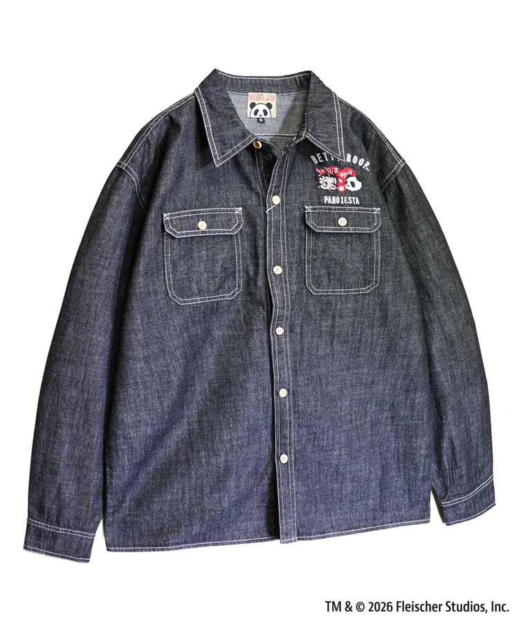 PANDIESTA(パンディエスタ) |SB BETTYBOOP Pandiesta HEART & BETTY デニム シャツ（516601  MENS/WOMENS)