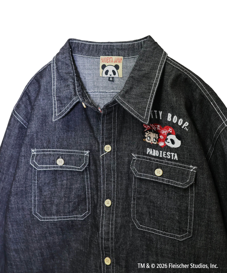 PANDIESTA(パンディエスタ) |SB BETTYBOOP Pandiesta HEART & BETTY デニム シャツ（516601  MENS/WOMENS)