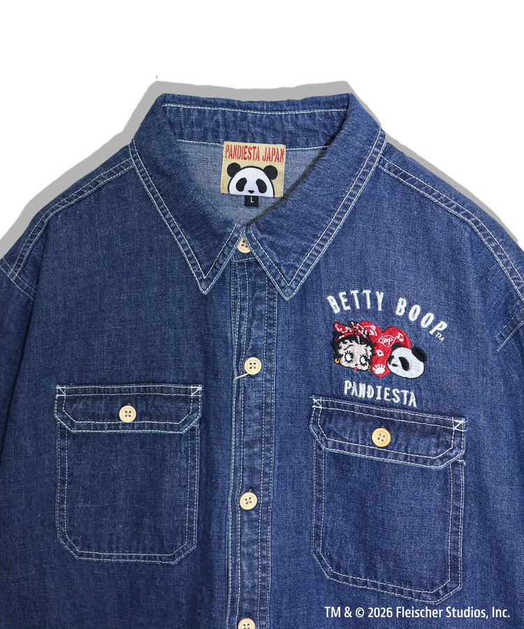 PANDIESTA(パンディエスタ) |SB BETTYBOOP Pandiesta HEART & BETTY デニム シャツ（516601  MENS/WOMENS)