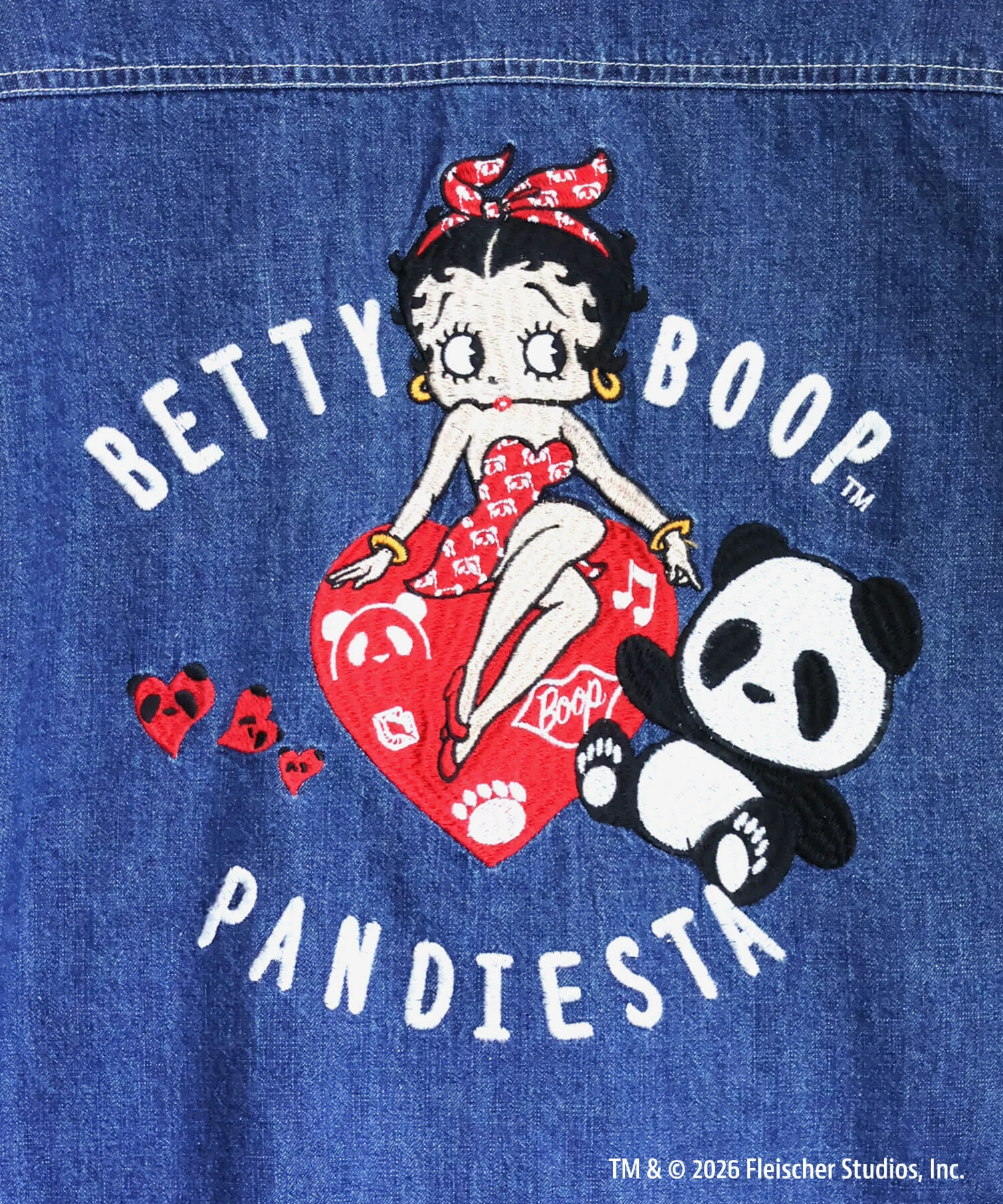 betty出品 SB BETTYBOOP Pandiesta HEART & BETTY デニム シャツ（516601 MENS