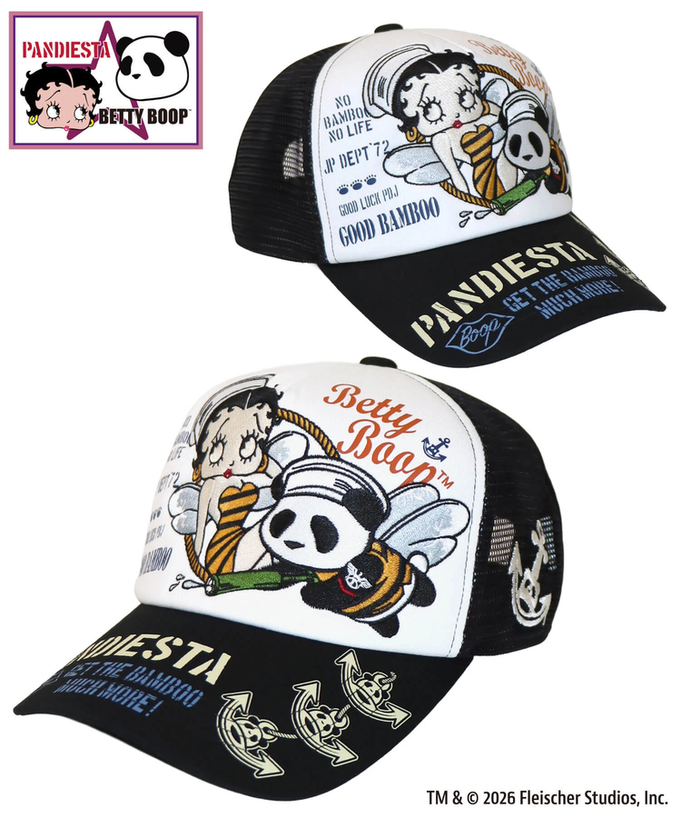 PANDIESTA(パンディエスタ) |SB BETTYBOOP Pandiesta MARIN BETTY ＆ SEABEES MESH CAP（516851  MENS/WOMENS)