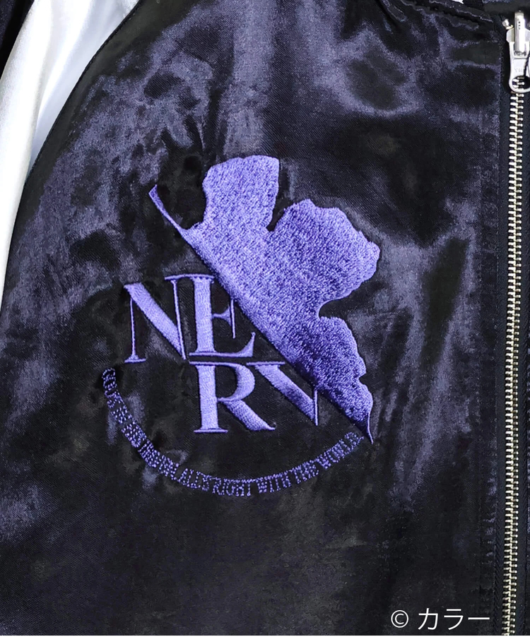 PANDIESTA(パンディエスタ) |SB 錦 EVANGELION 和華 流水 綾波 リバーシブル スカジャン ブラック (516352  MENS/WOMENS)