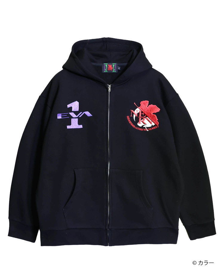 PANDIESTA(パンディエスタ) |SB 錦 EVANGELION 初号機 vs 火龍 フルジップ パーカー(516350 MENS/WOMENS)