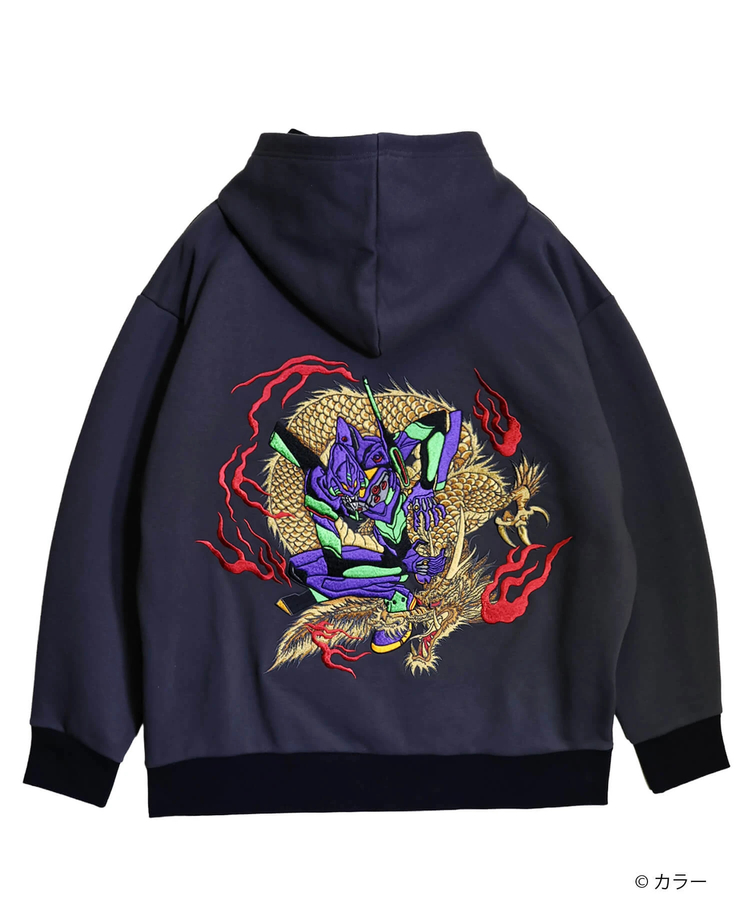PANDIESTA(パンディエスタ) |SB 錦 EVANGELION 初号機 vs 火龍 フルジップ パーカー(516350 MENS/WOMENS)