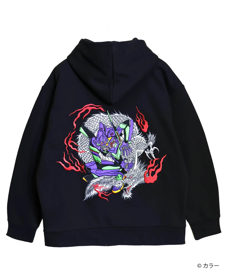 PANDIESTA(パンディエスタ) |SB 錦 EVANGELION 初号機 vs 火龍 フルジップ パーカー(516350 MENS/WOMENS)