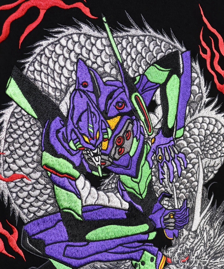 PANDIESTA(パンディエスタ) |SB 錦 EVANGELION 初号機 vs 火龍 フルジップ パーカー(516350 MENS/WOMENS)