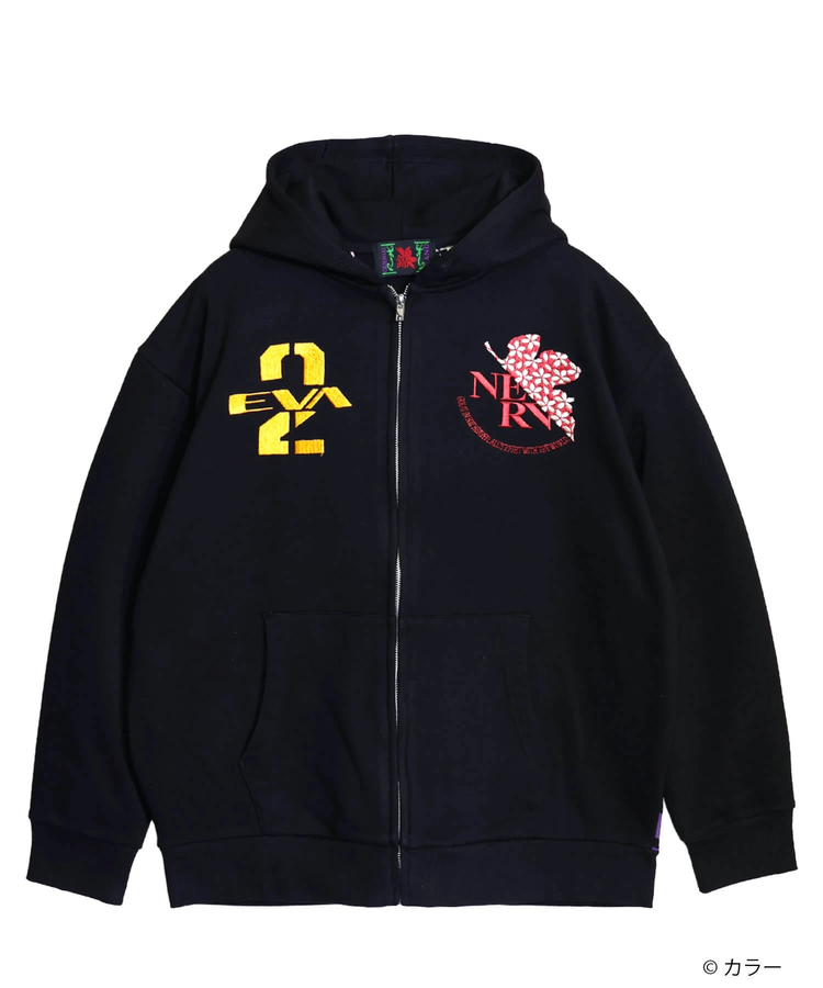 PANDIESTA(パンディエスタ) |SB 錦 EVANGELION 月下桜とEVA2号機 フルジップ パーカー(516351 MENS/WOMENS)