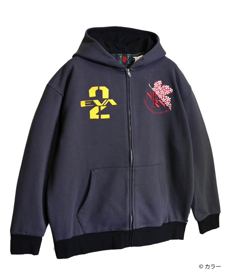 PANDIESTA(パンディエスタ) |SB 錦 EVANGELION 月下桜とEVA2号機 フルジップ パーカー(516351 MENS/WOMENS)