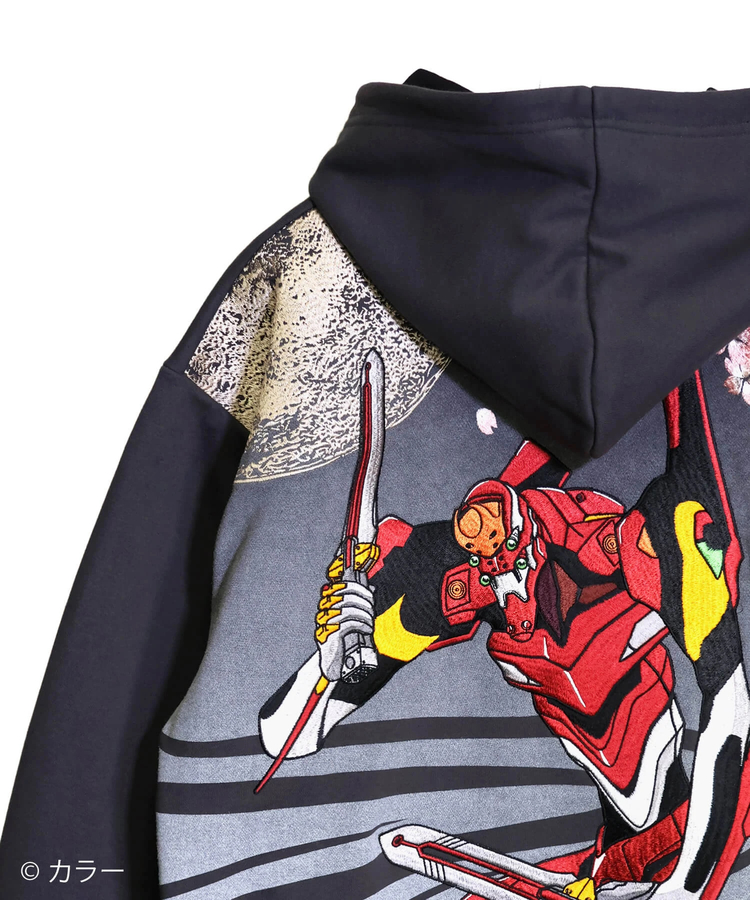 PANDIESTA(パンディエスタ) |SB 錦 EVANGELION 月下桜とEVA2号機 フルジップ パーカー(516351 MENS/WOMENS)
