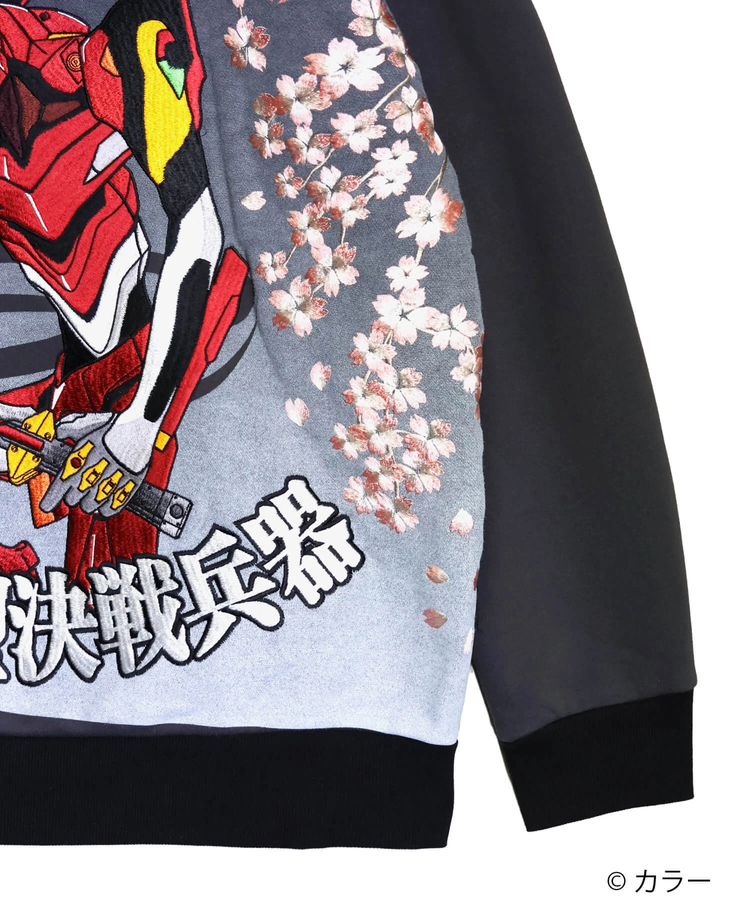 PANDIESTA(パンディエスタ) |SB 錦 EVANGELION 月下桜とEVA2号機 フルジップ パーカー(516351 MENS/WOMENS)
