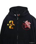 PANDIESTA(パンディエスタ) |SB 錦 EVANGELION 月下桜とEVA2号機 フルジップ パーカー(516351 MENS/WOMENS)