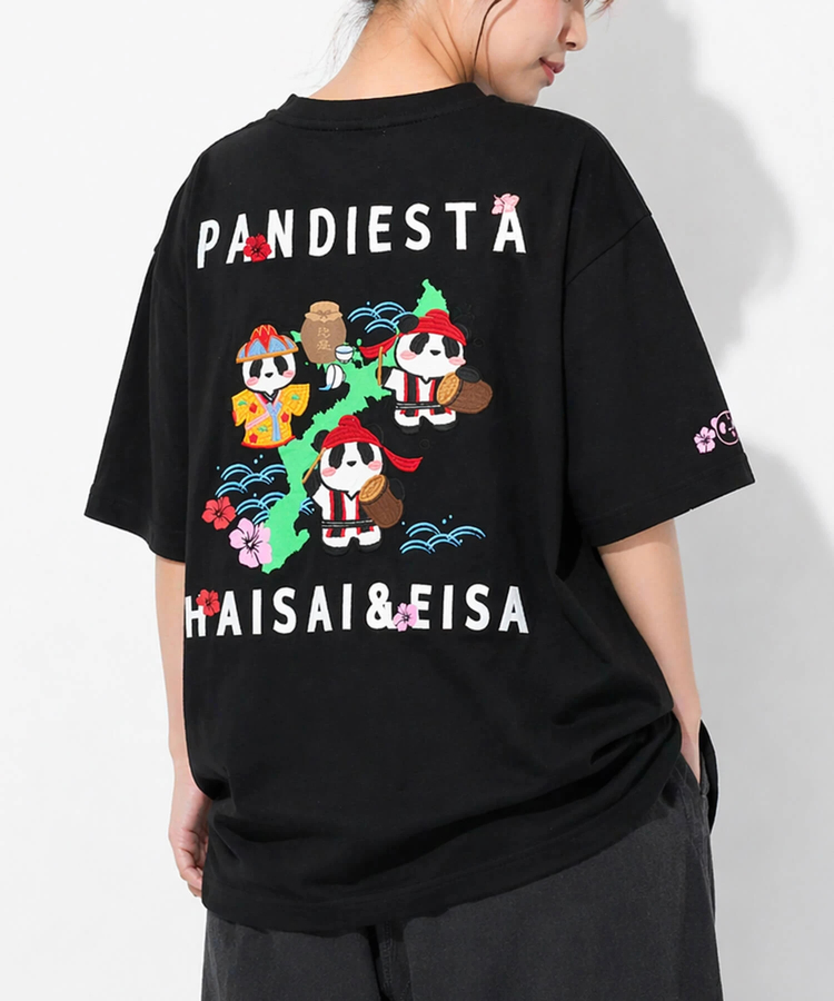 PANDIESTA(パンディエスタ) |SB PANDIESTA はいさい＆エイサー パンダ S/S Tシャツ(526605 MENS/WOMENS）