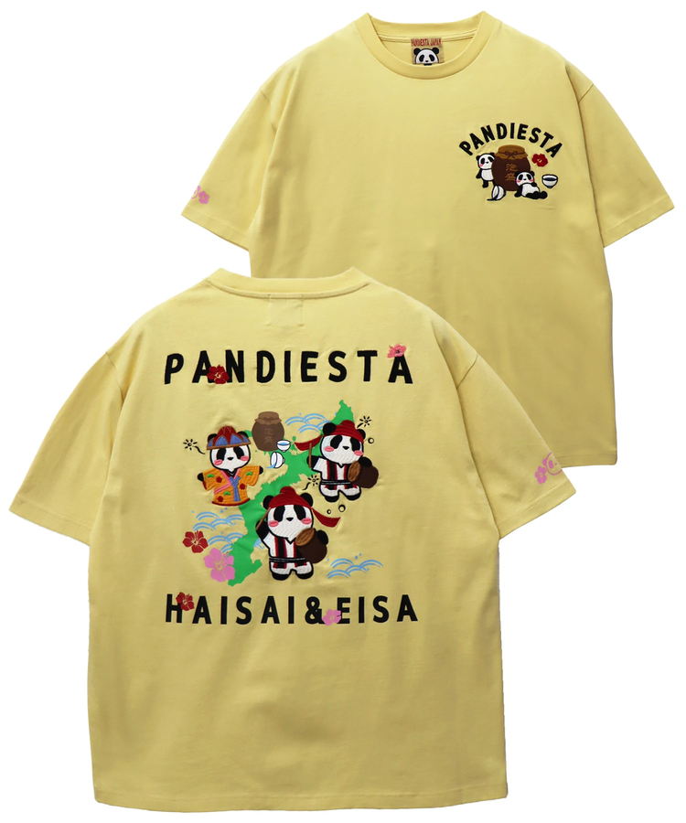 PANDIESTA(パンディエスタ) |SB PANDIESTA はいさい＆エイサー パンダ S/S Tシャツ(526605 MENS/WOMENS）