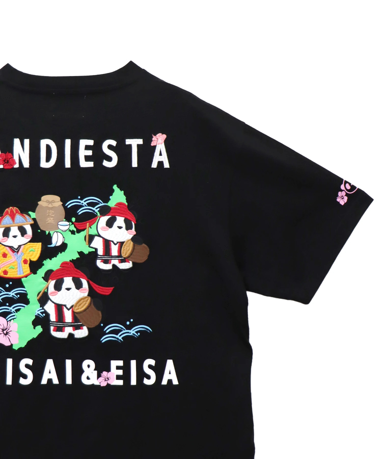 PANDIESTA(パンディエスタ) |SB PANDIESTA はいさい＆エイサー パンダ S/S Tシャツ(526605 MENS/WOMENS）