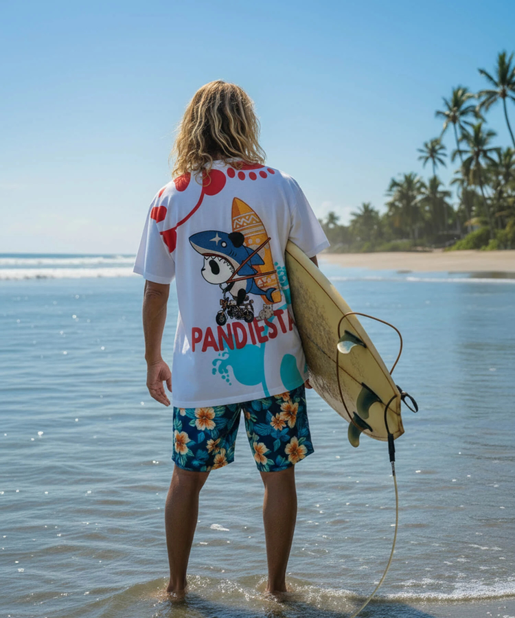 PANDIESTA(パンディエスタ) |SB PANDIESTA サーフライドシャーク S/S Tシャツ(526211 MENS/WOMENS）