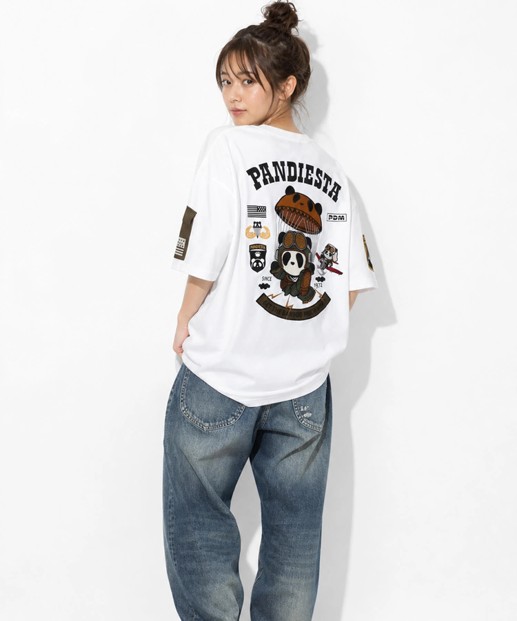 PANDIESTA(パンディエスタ) |SB PANDIESTA PARACHUTE PANDA S/S Tシャツ(526853 MENS/WOMENS）