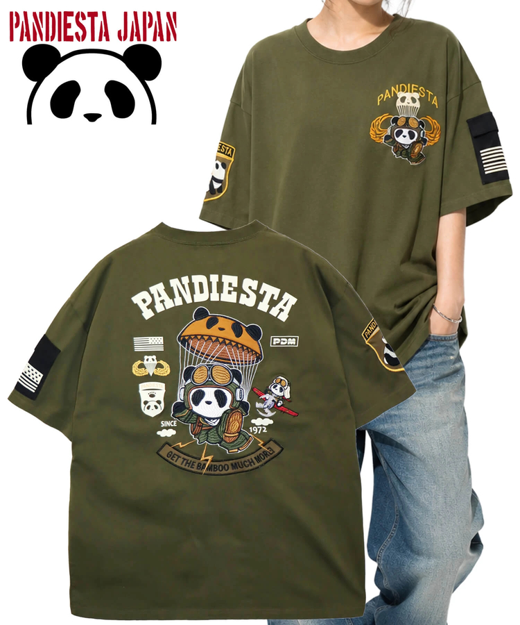 PANDIESTA(パンディエスタ) |SB PANDIESTA PARACHUTE PANDA S/S Tシャツ(526853 MENS/WOMENS）