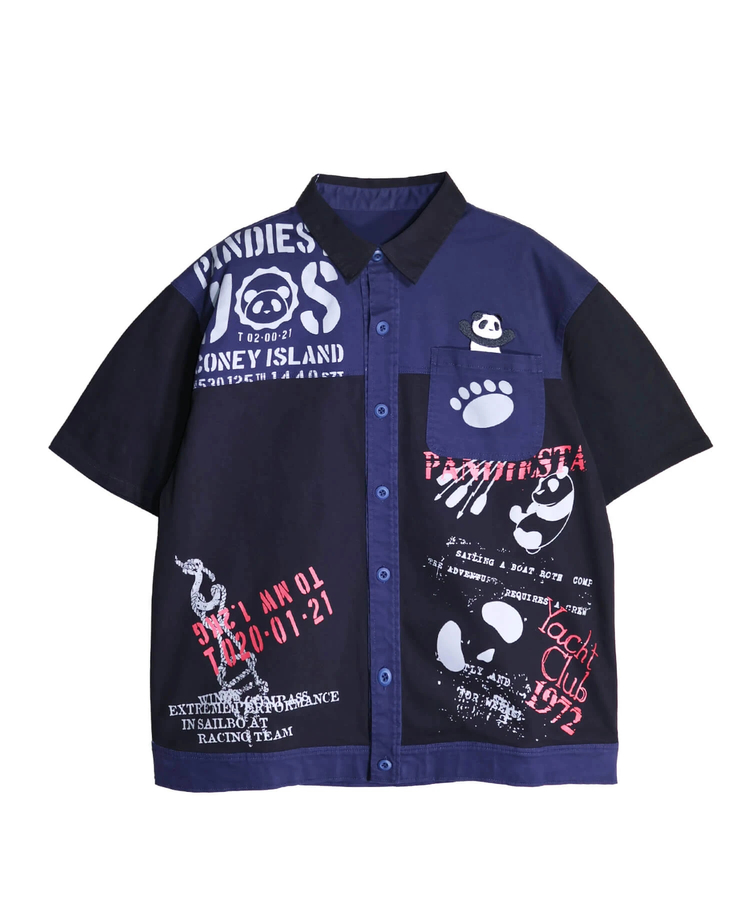 PANDIESTA(パンディエスタ) |SB PANDIESTA パンダ ヨットクラブ ボタンシャツ セットアップ可能(526950 MENS/WOMENS）