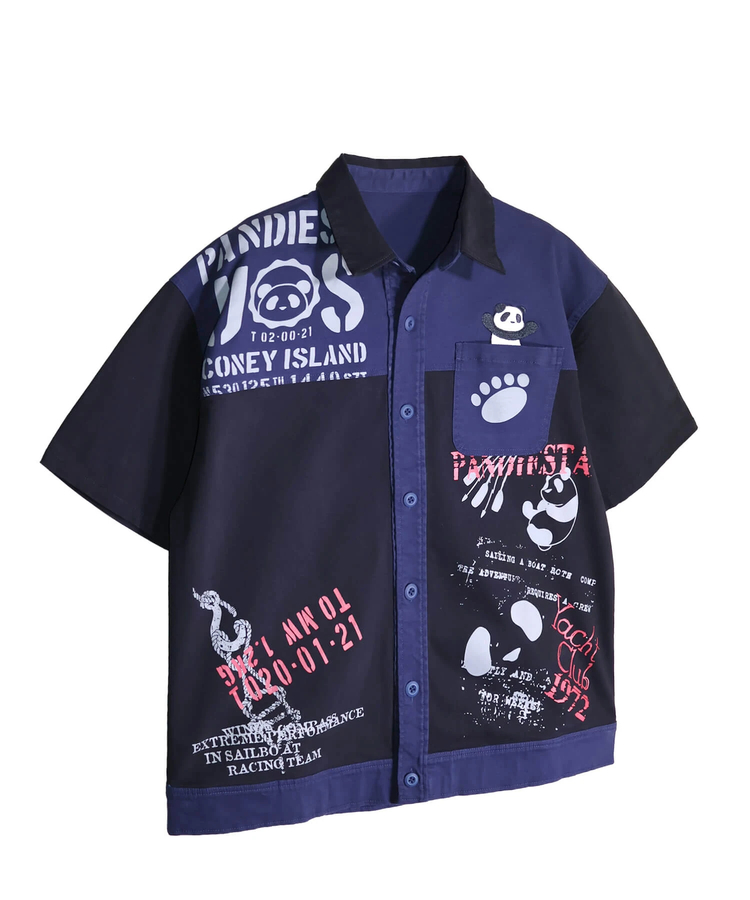 PANDIESTA(パンディエスタ) |SB PANDIESTA パンダ ヨットクラブ ボタンシャツ セットアップ可能(526950 MENS/WOMENS）