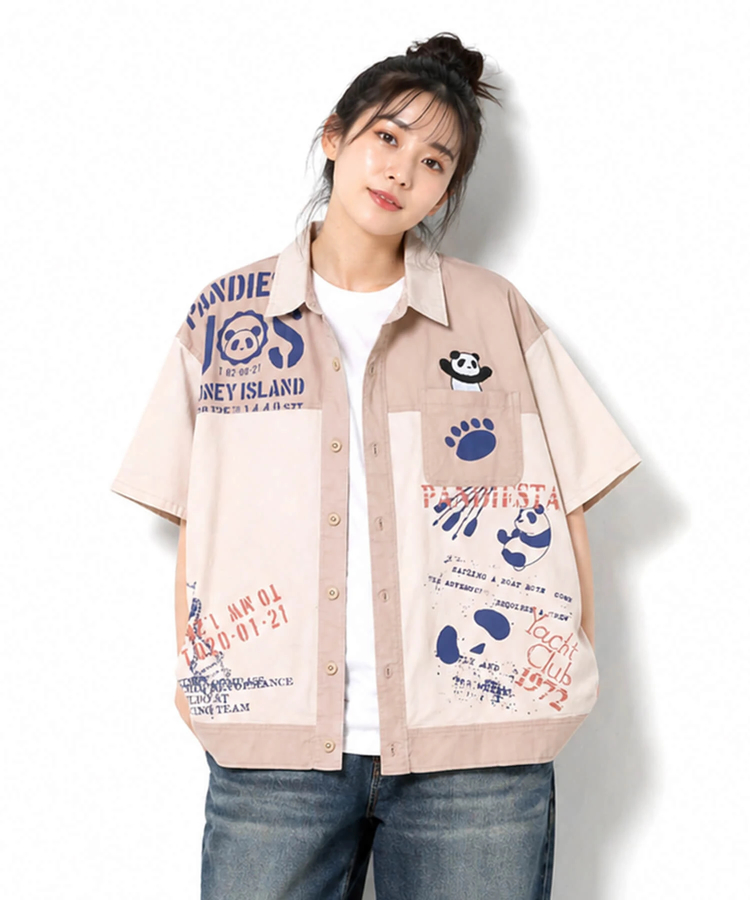 PANDIESTA(パンディエスタ) |SB PANDIESTA パンダ ヨットクラブ ボタンシャツ セットアップ可能(526950 MENS/WOMENS）