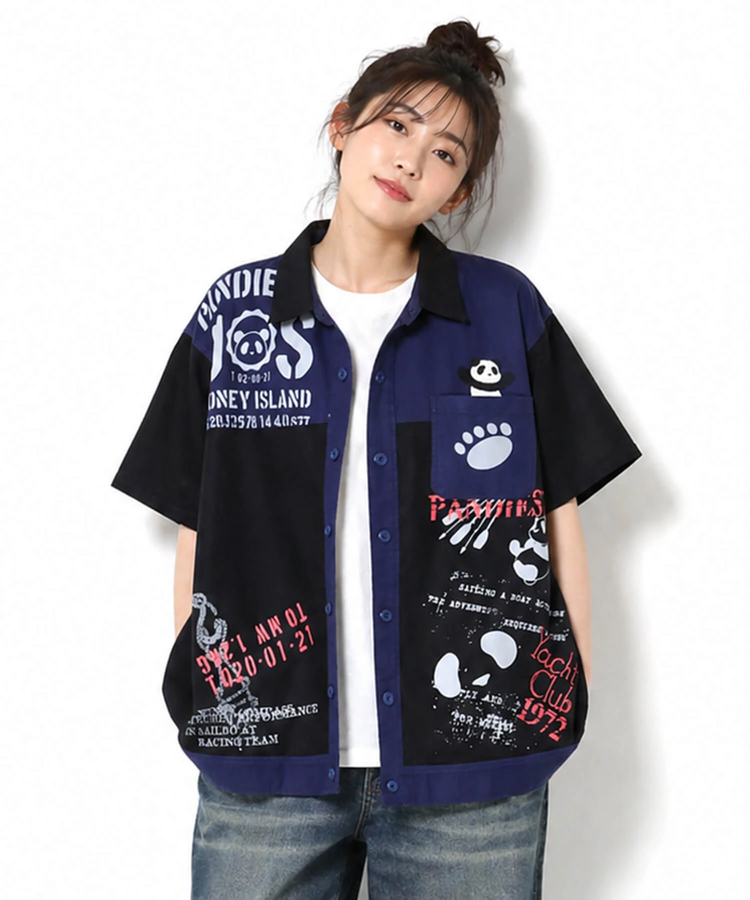 PANDIESTA(パンディエスタ) |SB PANDIESTA パンダ ヨットクラブ ボタンシャツ セットアップ可能(526950 MENS/WOMENS）