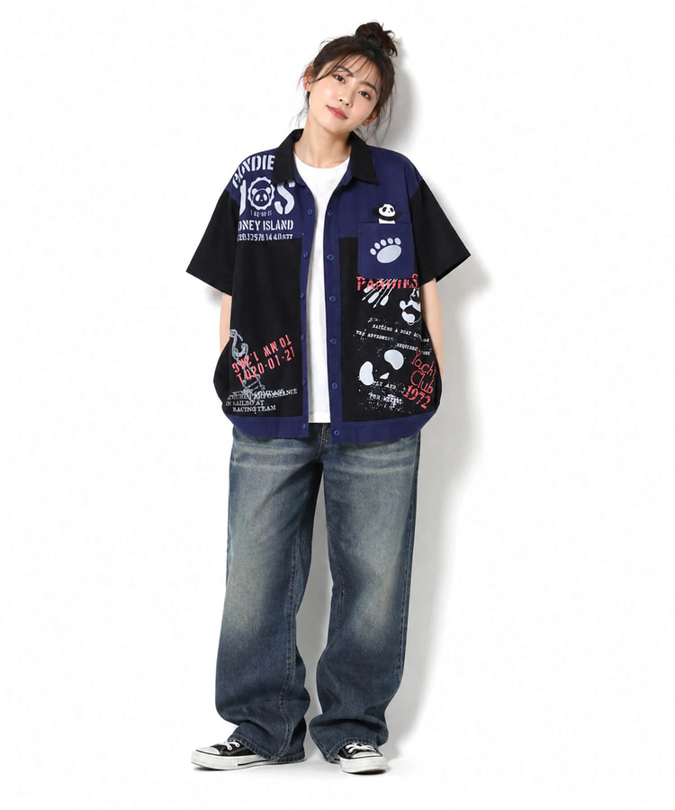 PANDIESTA(パンディエスタ) |SB PANDIESTA パンダ ヨットクラブ ボタンシャツ セットアップ可能(526950 MENS/WOMENS）