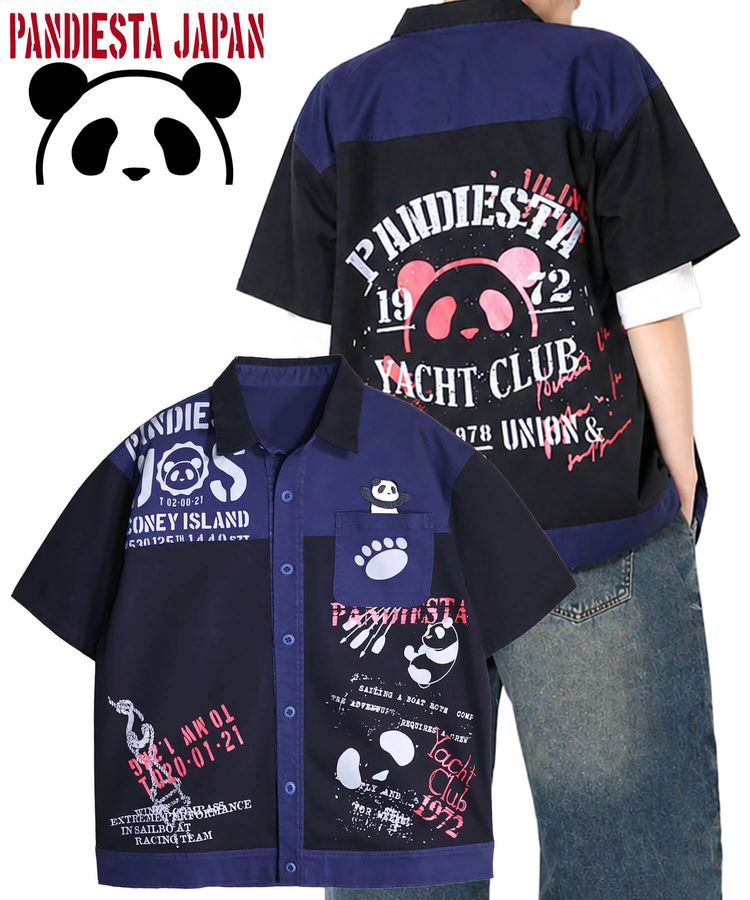 PANDIESTA(パンディエスタ) |SB PANDIESTA パンダ ヨットクラブ ボタンシャツ セットアップ可能(526950 MENS/WOMENS）