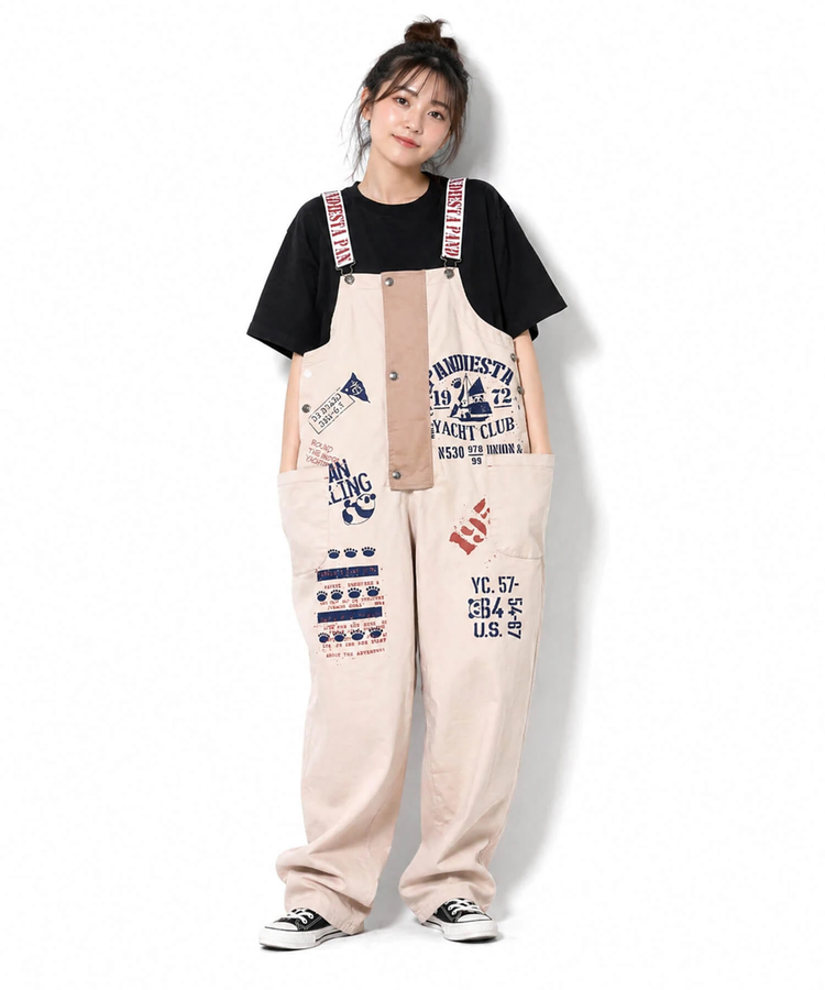 PANDIESTA(パンディエスタ) |SB PANDIESTA パンダ ヨットクラブ サロペット セットアップ可能(526951 MENS/WOMENS）
