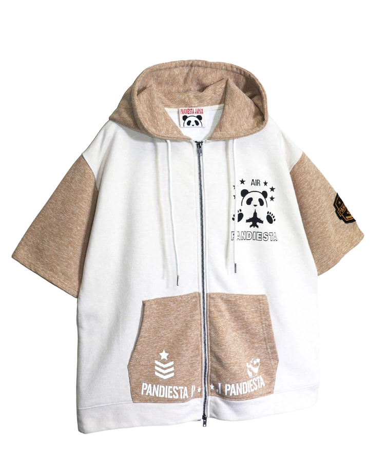 PANDIESTA(パンディエスタ) |SB PANDIESTA ミリタリーパンダ S/S フルジップパーカー (526952 MENS/WOMENS）