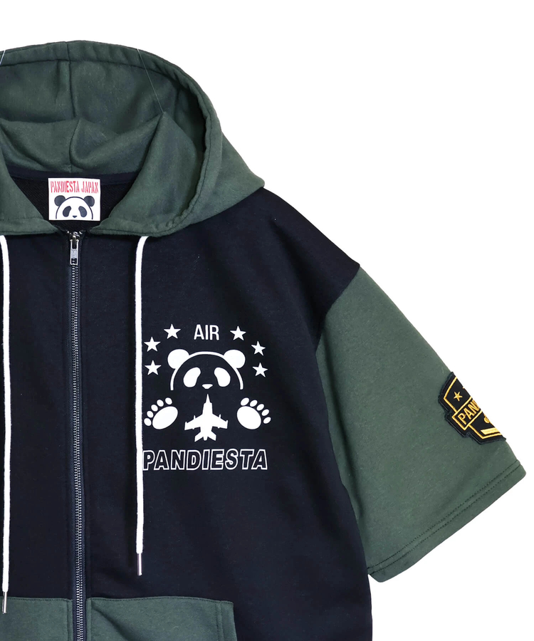 PANDIESTA(パンディエスタ) |SB PANDIESTA ミリタリーパンダ S/S フルジップパーカー (526952 MENS/WOMENS）