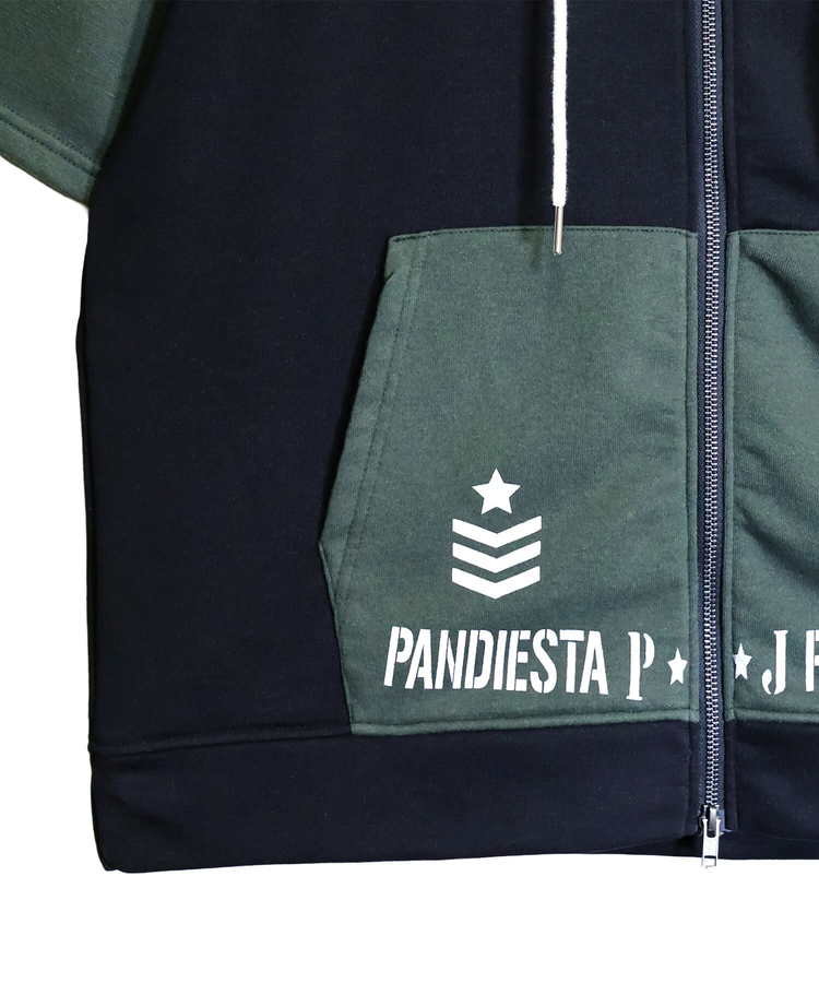 PANDIESTA(パンディエスタ) |SB PANDIESTA ミリタリーパンダ S/S フルジップパーカー (526952 MENS/WOMENS）