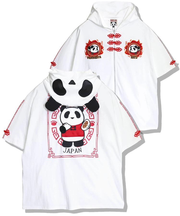 PANDIESTA(パンディエスタ) |SB PANDIESTA なりきりシリーズ 熊猫飯店 S/S ジップパーカー(526100 MENS/WOMENS）