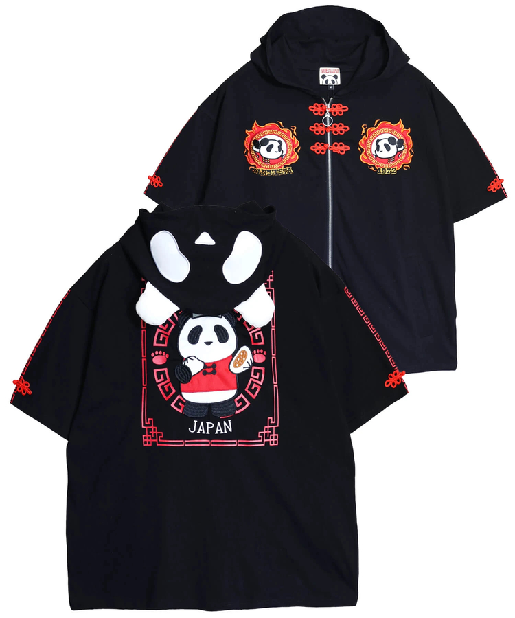 PANDIESTA(パンディエスタ) |SB PANDIESTA なりきりシリーズ 熊猫飯店 S/S ジップパーカー(526100 MENS/WOMENS）