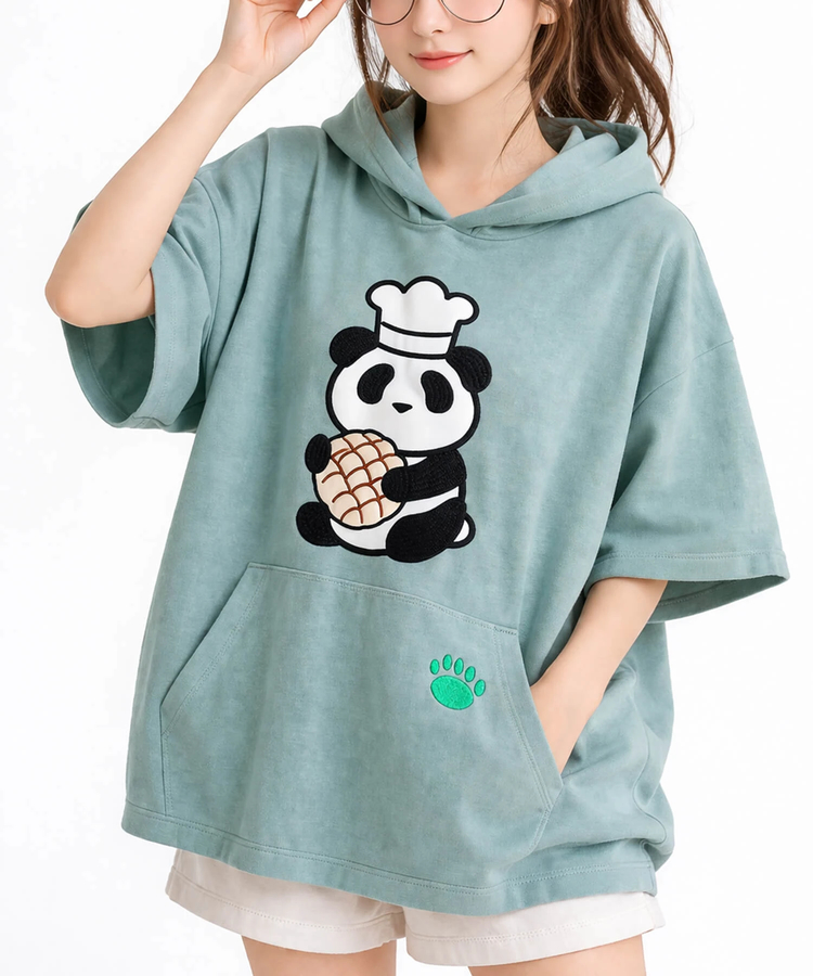 PANDIESTA(パンディエスタ) |SB PANDIESTA なりきりシリーズ 熊猫メロンパン S/S プルパーカー(526101 MENS/WOMENS）