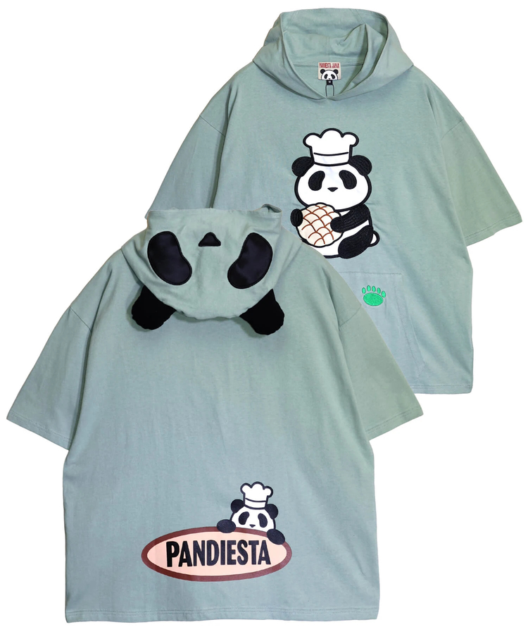 PANDIESTA(パンディエスタ) |SB PANDIESTA なりきりシリーズ 熊猫メロンパン S/S プルパーカー(526101 MENS/WOMENS）