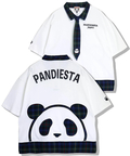 PANDIESTA(パンディエスタ) |SB PANDIESTA ネクタイ付き チェック切替 S/S ポロシャツ(526102 MENS/WOMENS）