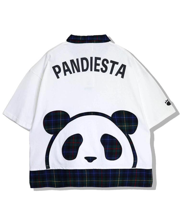 PANDIESTA(パンディエスタ) |SB PANDIESTA ネクタイ付き チェック切替 S/S ポロシャツ(526102 MENS/WOMENS）