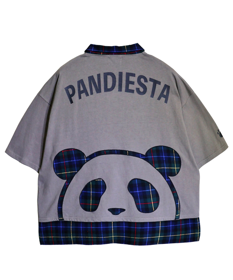 PANDIESTA(パンディエスタ) |SB PANDIESTA ネクタイ付き チェック切替 S/S ポロシャツ(526102 MENS/WOMENS）