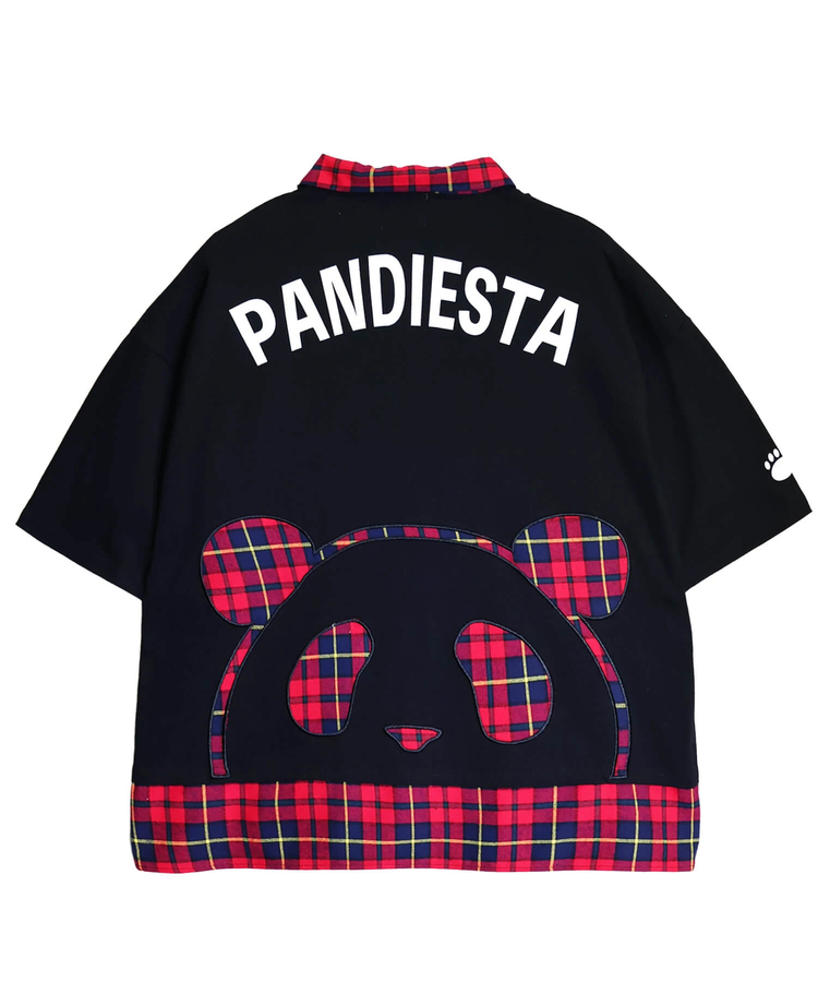 PANDIESTA(パンディエスタ) |SB PANDIESTA ネクタイ付き チェック切替 S/S ポロシャツ(526102 MENS/WOMENS）