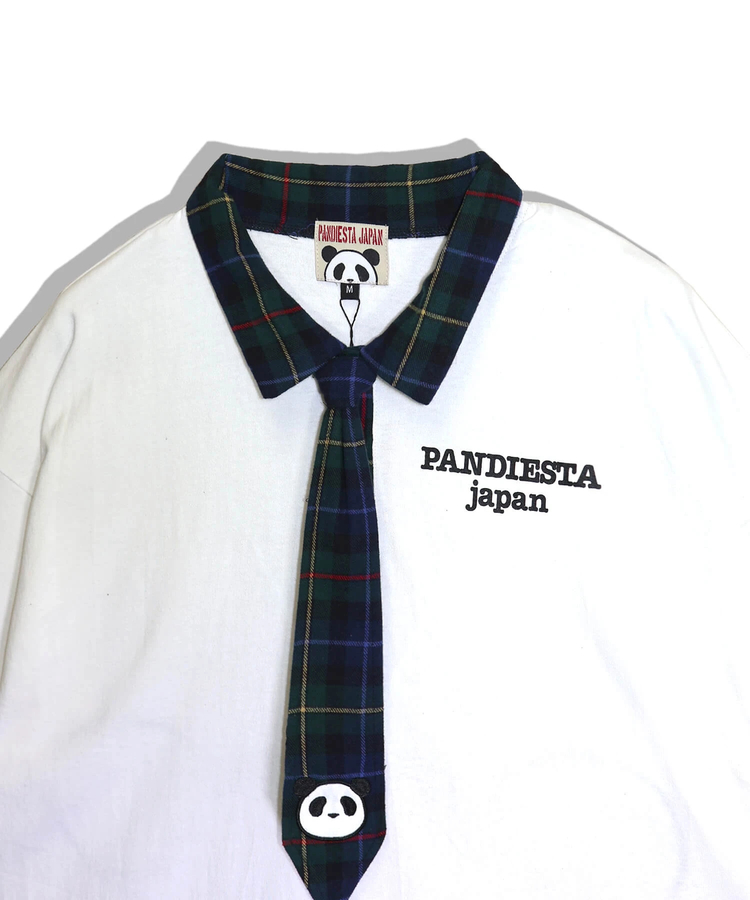 PANDIESTA(パンディエスタ) |SB PANDIESTA ネクタイ付き チェック切替 S/S ポロシャツ(526102 MENS/WOMENS）
